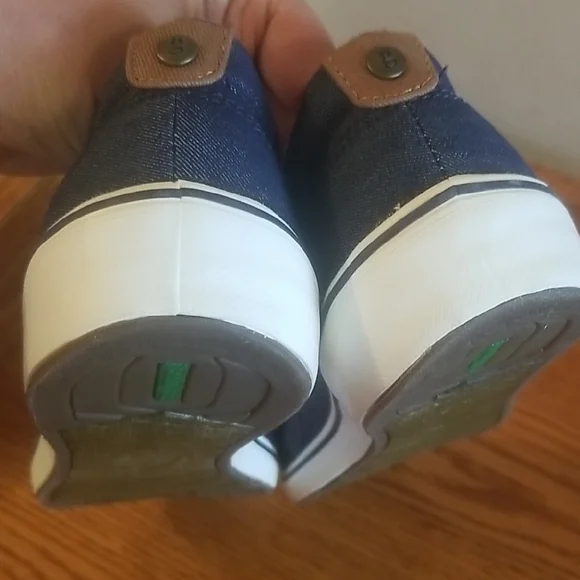 Earth Spirit Women's Navy and Beige Striped Loafers - Picture 3 of 4